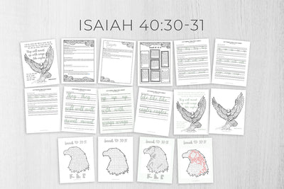 Scripture Printable Bundle #8 (Isaiah 40:30-31)