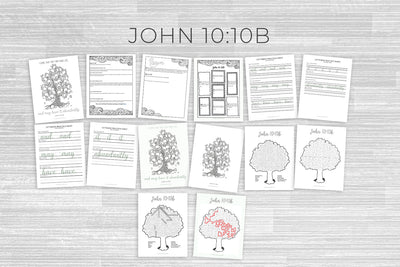 Scripture Printable Bundle #13 (John 10:10b)