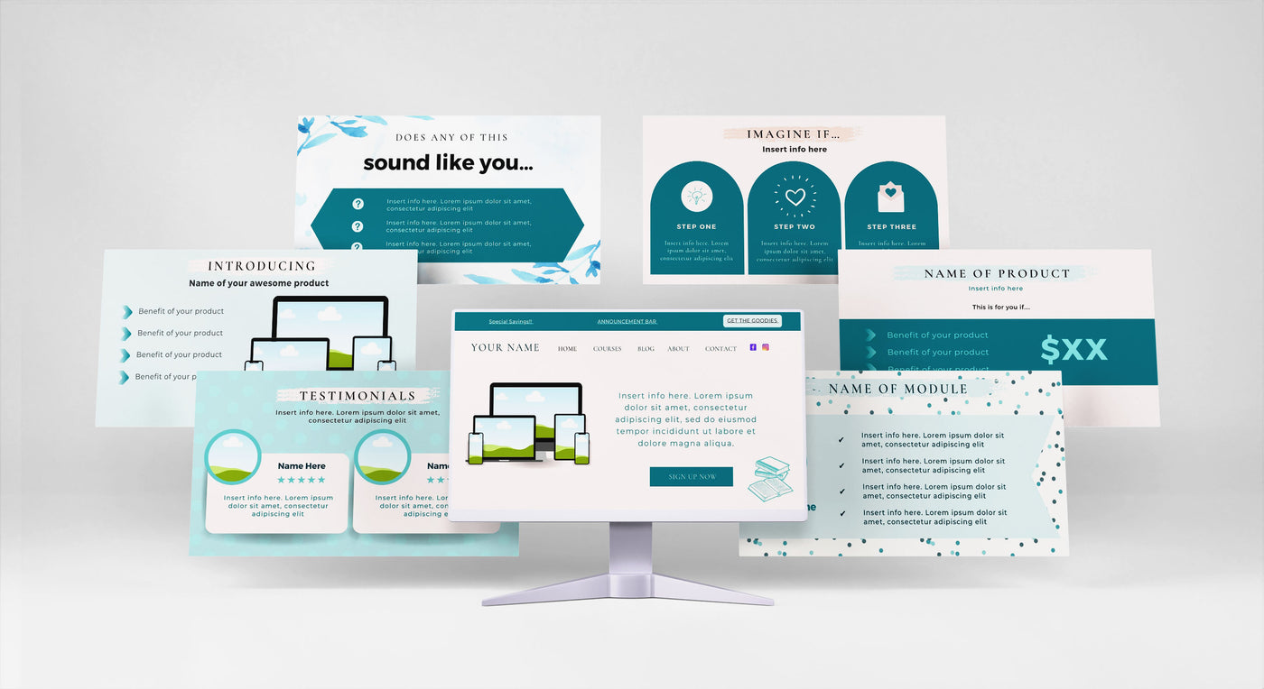 Canva Sales Page Templates