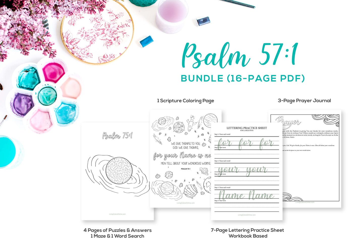 Scripture Printable Bundle #9 (Psalm 75:1)