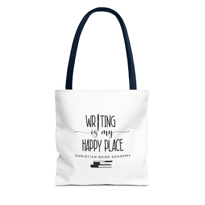 Writing is My Happy Place Tote Bag