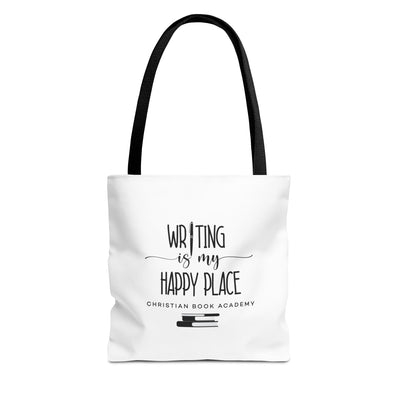 Writing is My Happy Place Tote Bag