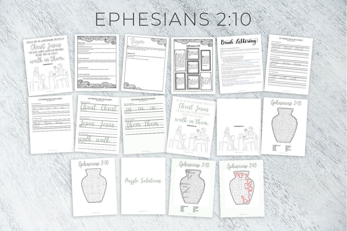 Scripture Printable Bundle #1 (Ephesians 2:10)