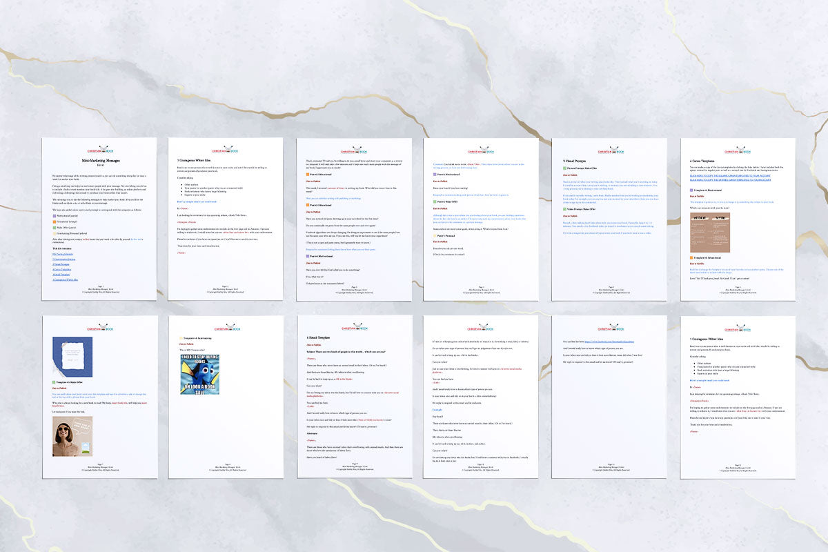 Mini-Marketing Messages Kit #1 – Book Marketing Shop