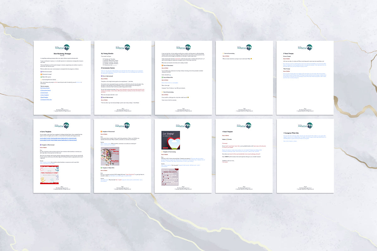 Mini-Marketing Messages Kit #21 – Book Marketing Shop