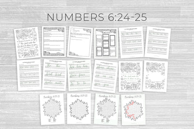 Scripture Printable Bundle #12 (Numbers 6:24-25)