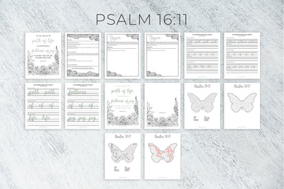 Scripture Printable Bundle #24 (Psalm 16:11)