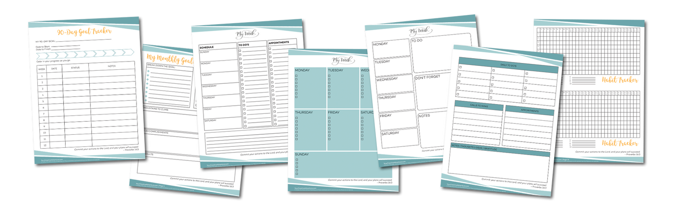 15-Page Planner Set with Resell Rights